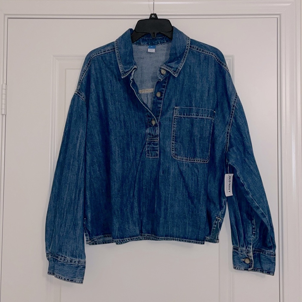 Old Navy Denim Popover Shirt